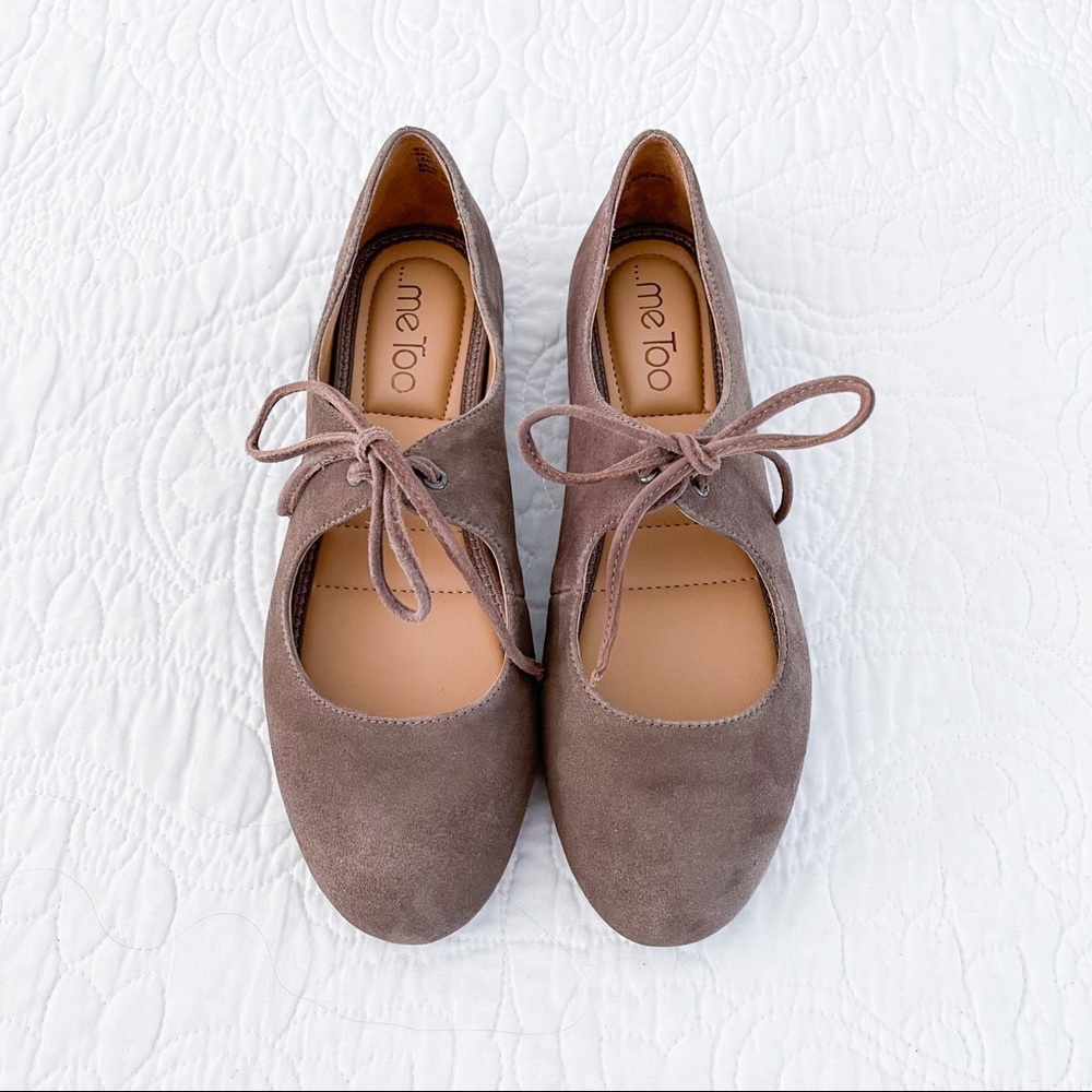 Me TOO NEW Brown Suede Leather Round Toe Shoe 6.5